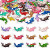 48Pcs 12 Colors Alloy Enamel Connector Charms ENAM-TA0001-60-1