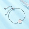 304 Stainless Steel Cable Chain Slider Bracelet Making BJEW-JB12959-03-1