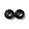 Natural Black Obsidian European Beads X-G-G740-14x8mm-34-2