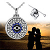 Stainless Steel Evil Eye Urn Ashes Necklaces PW-WG7765E-01-4