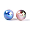 UV Plating Opaque Acrylic Beads SACR-T018-32M-3