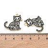 Skull Alloy Enamel Pendants AL-CBAD3B4-04G-04-3