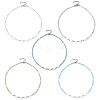 Natural Freshwater Shell & Glass Beaded Necklaces for Women NJEW-JN06082-2