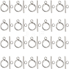 SUNNYCLUE 40Pcs 304 Stainless Steel Ring Toggle Clasps STAS-SC0007-42B-1