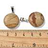 Natural Picture Jasper Pendants G-B127-14P-05-3