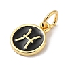 Real 18K Gold Plated Brass Enamel Charms KK-L216-001G-A-3