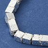 Electroplated Natural Lava Rock Beads Strands G-L606-E02-01F-2