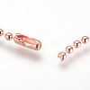 Brass Ball Chain Necklaces X-KK-Q675-06-3