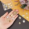 CHGCRAFT 24Pcs 201 Stainless Steel Pendants STAS-CA0001-40-3