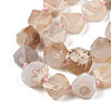 Natural Cherry Blossom Agate Beads Strands G-NH0010-G02-01-4