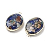 Dyed Synthetic Imperial Jasper Pendants G-D337-03F-G-2
