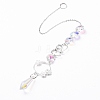 AB Color Plated Crystal Bullet Big Pendant Decorations HJEW-G019-03F-4