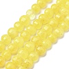 Natural Dyed White Jade Beads Strands G-C179-A6mm-04-2