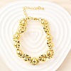 Brass Beads Bracelets for Women BJEW-D317-04G-1
