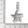 Rack Plating Brass Micro Pave Cubic Zirconia Pendants KK-L224-016P-3