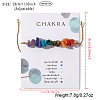 Chakra Theeme Natural Mixed Gemstone Beads Braided Bead Bracelets for Women RA3392-4