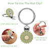 Silicone Hat Clip for Travel HJEW-AB00576-01-3