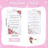 240Pcs Floral Print Paper Care Instructions Cards AJEW-FG0005-62A-2