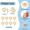 40Pcs Brass Spring Ring Clasps KK-TA0008-85G-01-4