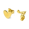 Thanksgiving Day Theme 304 Stainless Steel Stud Earrings EJEW-B041-01G-05-2