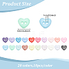 200Pcs 20 Colors Resin Buttons BUTT-AN0001-05-2