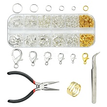 70Pcs 6 Style Zinc Alloy Lobster Claw Clasps DIY-YW0006-92