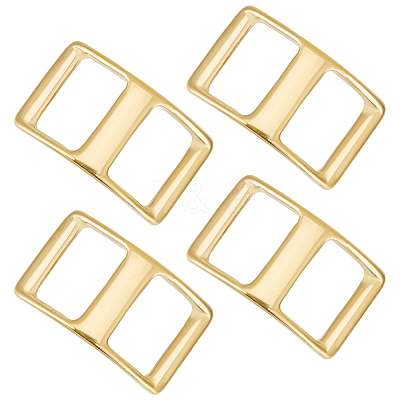 4Pcs Brass Tri-Glide Adjuster Buckles Clasps FIND-OC0003-47-1