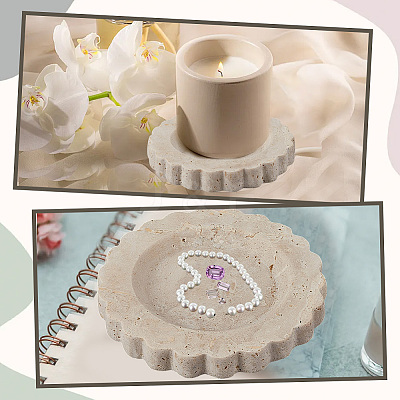 Marble Jewelry Plates AJEW-WH20020-239B-1