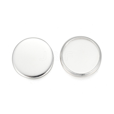 304 Stainless Steel Plain Edge Bezel Cups STAS-E460-10S-12MM-1
