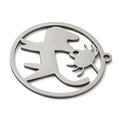 201 Stainless Steel Pendants LS-STAS-G366-02P-07-1