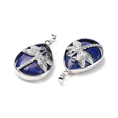 Natural Lapis Lazuli Pendants X-G-G900-01P-02-1
