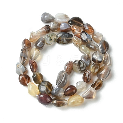 Natural Botswana Agate Nuggets Beads Strands G-L154-03-1