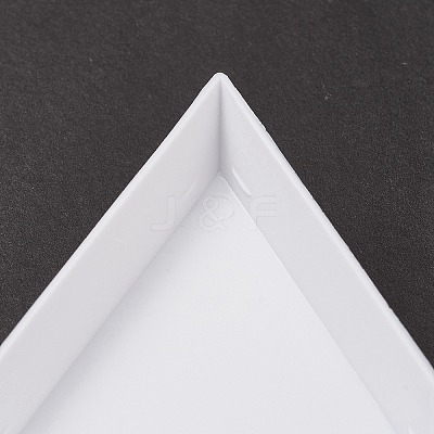 Polypropylene(PP) Triangle Nail Art Rhinestone Sorting Trays DIY Decals MRMJ-G003-02-1