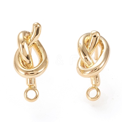 Brass Stud Earring Findings KK-F820-43G-1