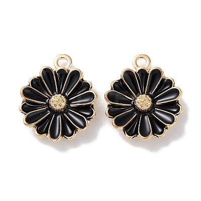Alloy Enamel Pendants ENAM-O001-07E-G-1