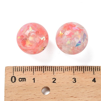 Transparent Resin with Paillette Beads RESI-G110-01G-1