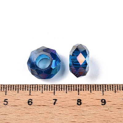 Transparent Glass European Beads GPDL-N005-D14mm-A12-1