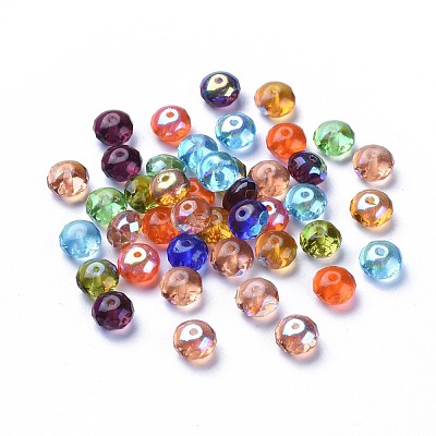 Electroplate Czech Glass Beads LAMP-D180-02-1