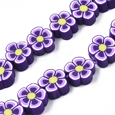 Handmade Polymer Clay Bead Strands CLAY-N011-48A-02-1