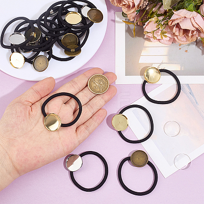 18Pcs 3 Colors Iron Cabochon Settings IFIN-UN0001-26-1