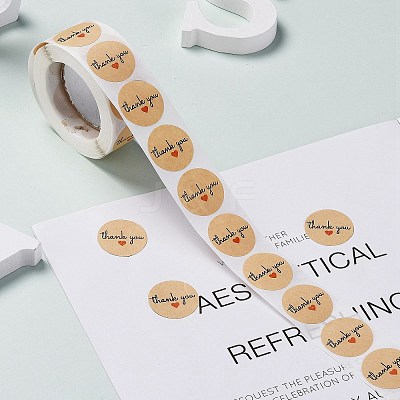 1 Inch Thank You Stickers DIY-WH0156-87D-1