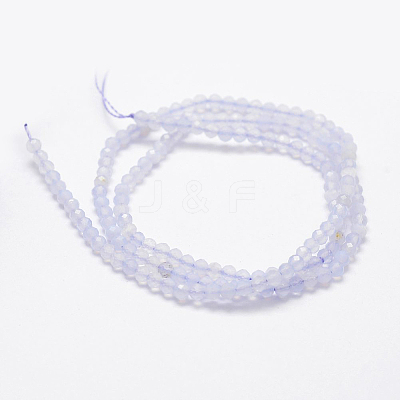 Natural Blue Lace Agate Beads Strands G-K185-04-1