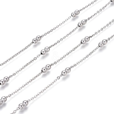 Tarnish Resistant 304 Stainless Steel Cable Chains CHS-I005-01P-1