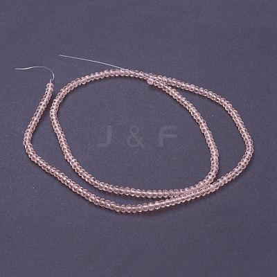 Transparent Glass Beads Strands GLAA-R135-2mm-12-1