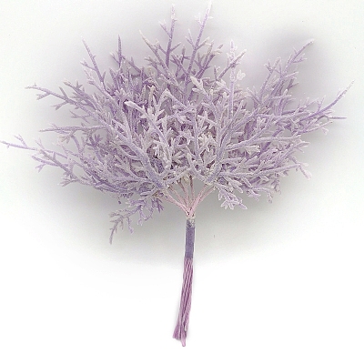 Plastic Artificial Frost Leaves for Wedding Christmas Decoration PW-WG0DC57-04-1