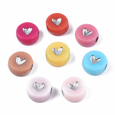 Opaque Acrylic Beads X-PACR-N006-50-B02-1