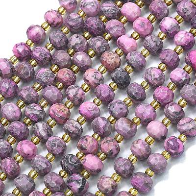 Natural Netstone Dyed Beads Strands G-K389-E29-01-1
