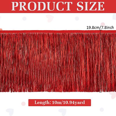 Polyester Tassel Ribbon OCOR-WH0045-38A-1