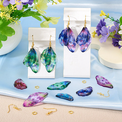 DIY Butterfly Wings Dangle Earring Making Sets DIY-TA0013-27-1