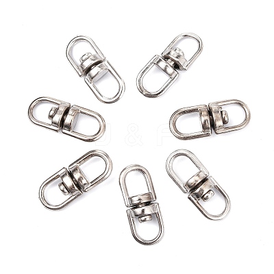 Alloy Double Eye Swivel Clasps PALLOY-E385-14P-1